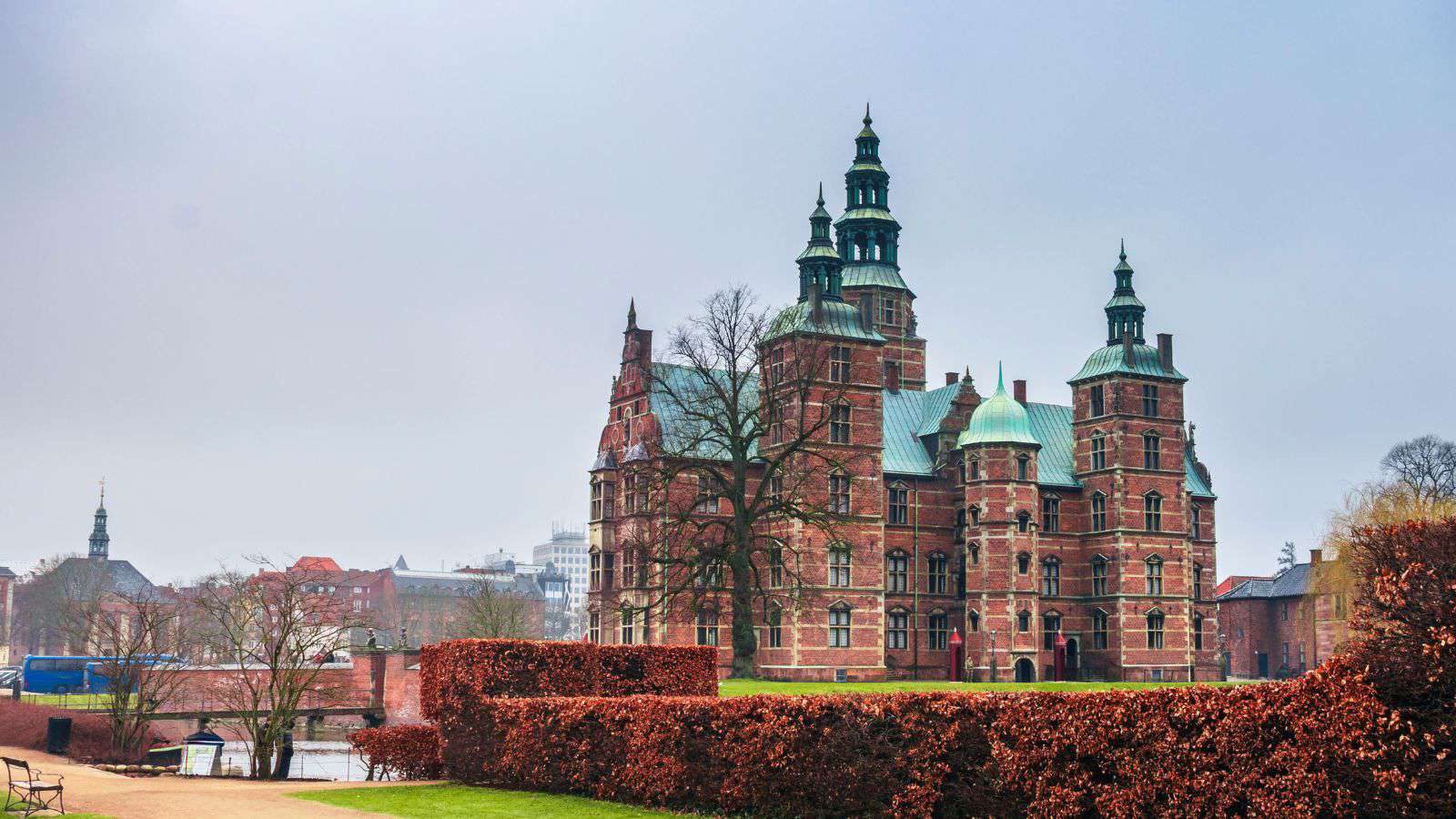 Rosenborg Castle, built by Christian IV, set in the King's Garden.